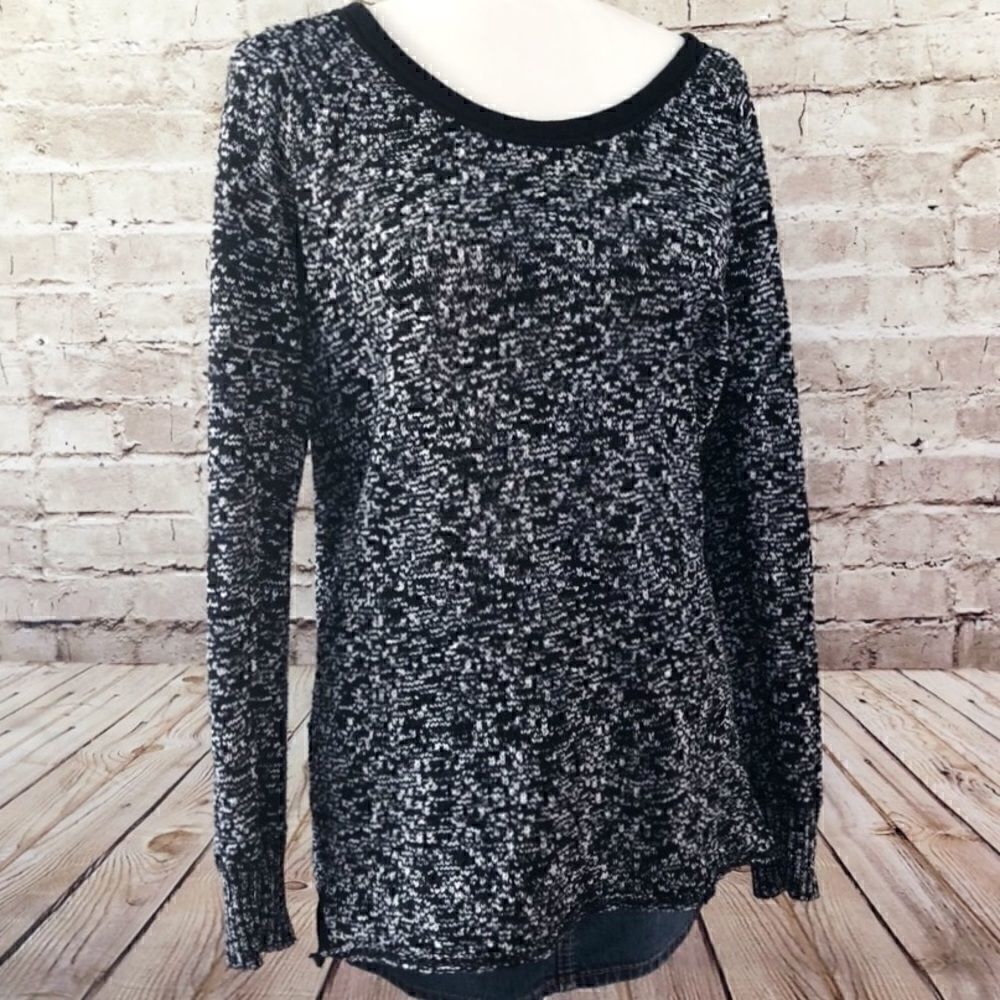 Free People stretch weave pullover
